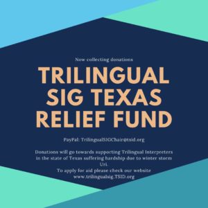 Trilingual SIG Texas Relief Fund